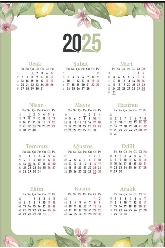 Mevlana Takvimi Poster Takvim 2025 - 1